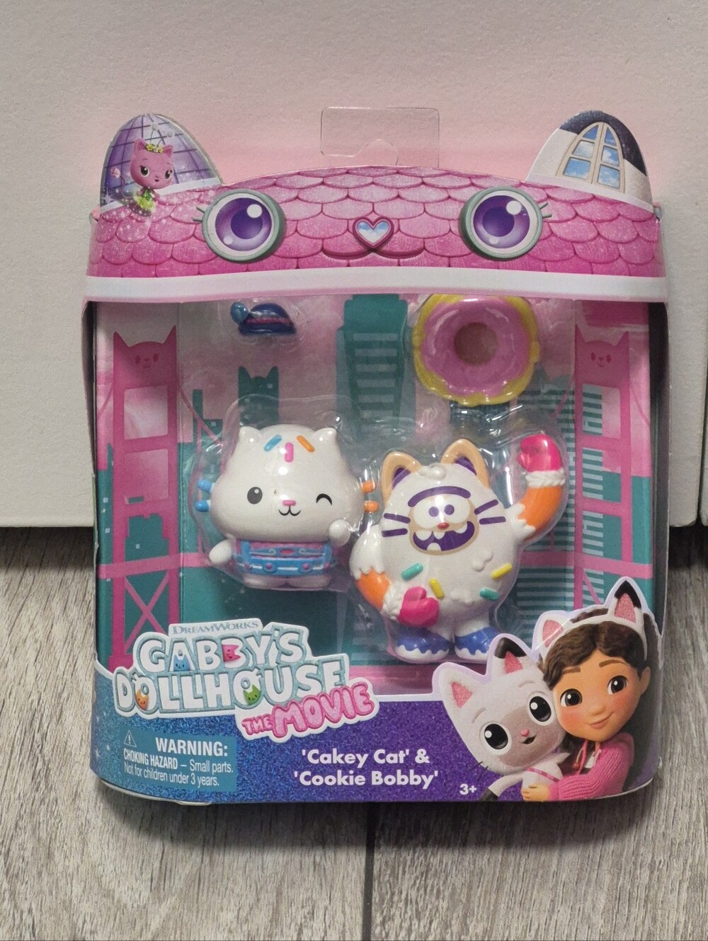 Gabby’s Dollhouse The Movie Cakey Cat & Cookie Bobby Toy Figures New In Package